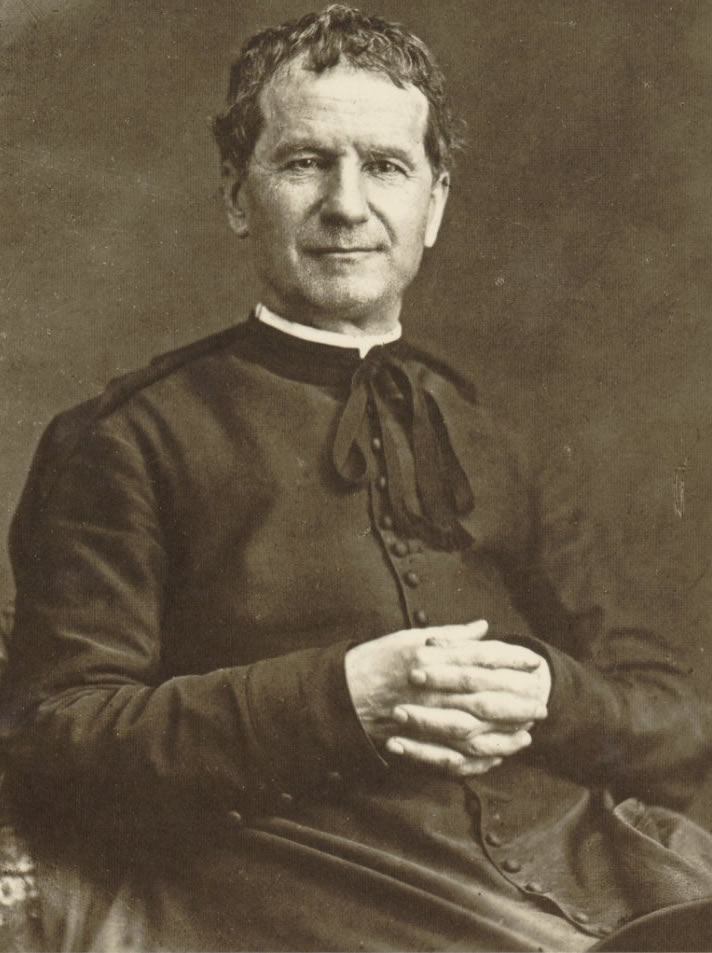 Fotografia histórica de Dom Bosco em Turim, em 1880