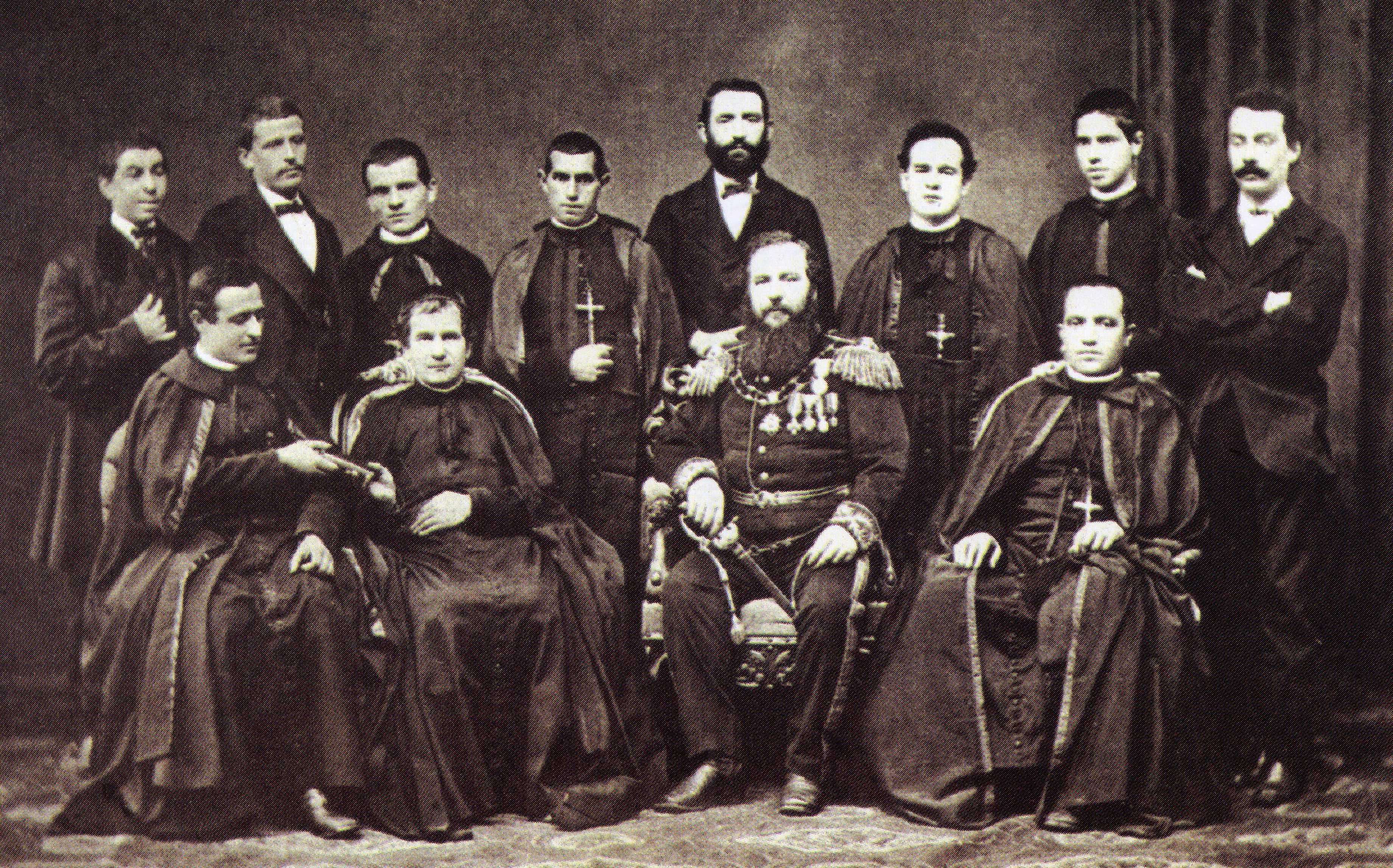 Dom Bosco, Giovanni Battista Gazzolo e João Cagliero em 1875