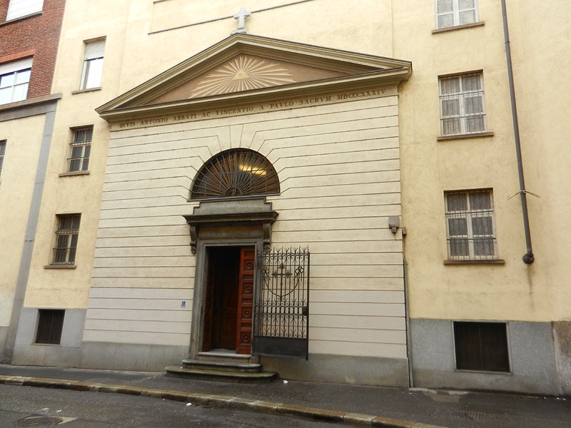 Entrada da Piccola Casa della Divina Provvidenza, o Cottolengo, em Turim