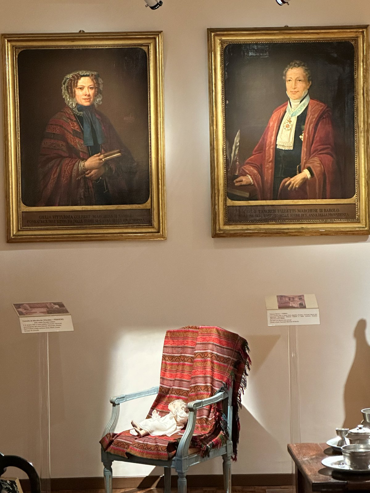 Retratos de Giulia e Carlo Tancredi Falletti di Barolo