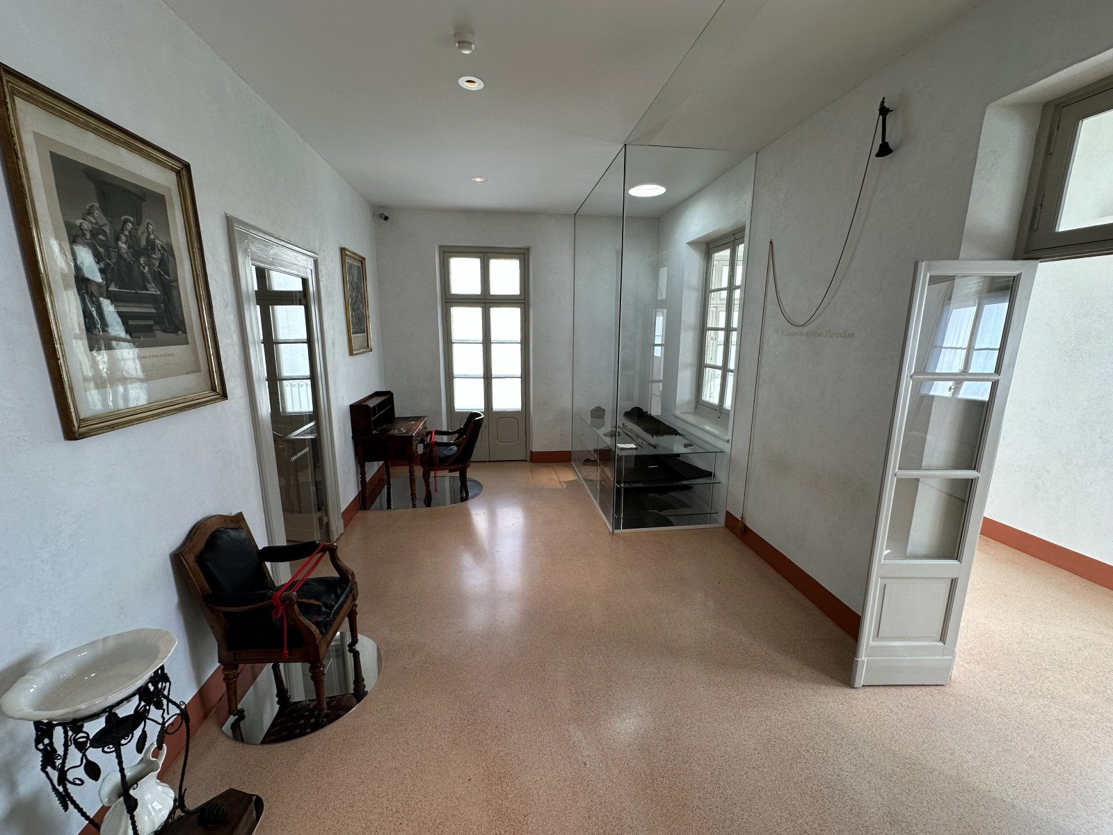 Sala histórica preservada nas Camerette de Dom Bosco