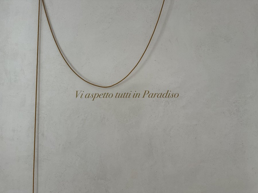 Frase de Dom Bosco nas Camerette do Museu Casa Dom Bosco